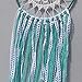 Szezon Dream Catcher Boho Handmade Traditional Shape with White Cotton Crochet and Green Ribbon (DC_102)