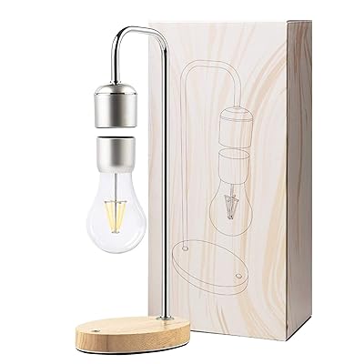 VGAzer Magnetic Levitating Floating Wireless LED Light Bulb for Desk Lamp,Room or Office Decor,Unique Gifts