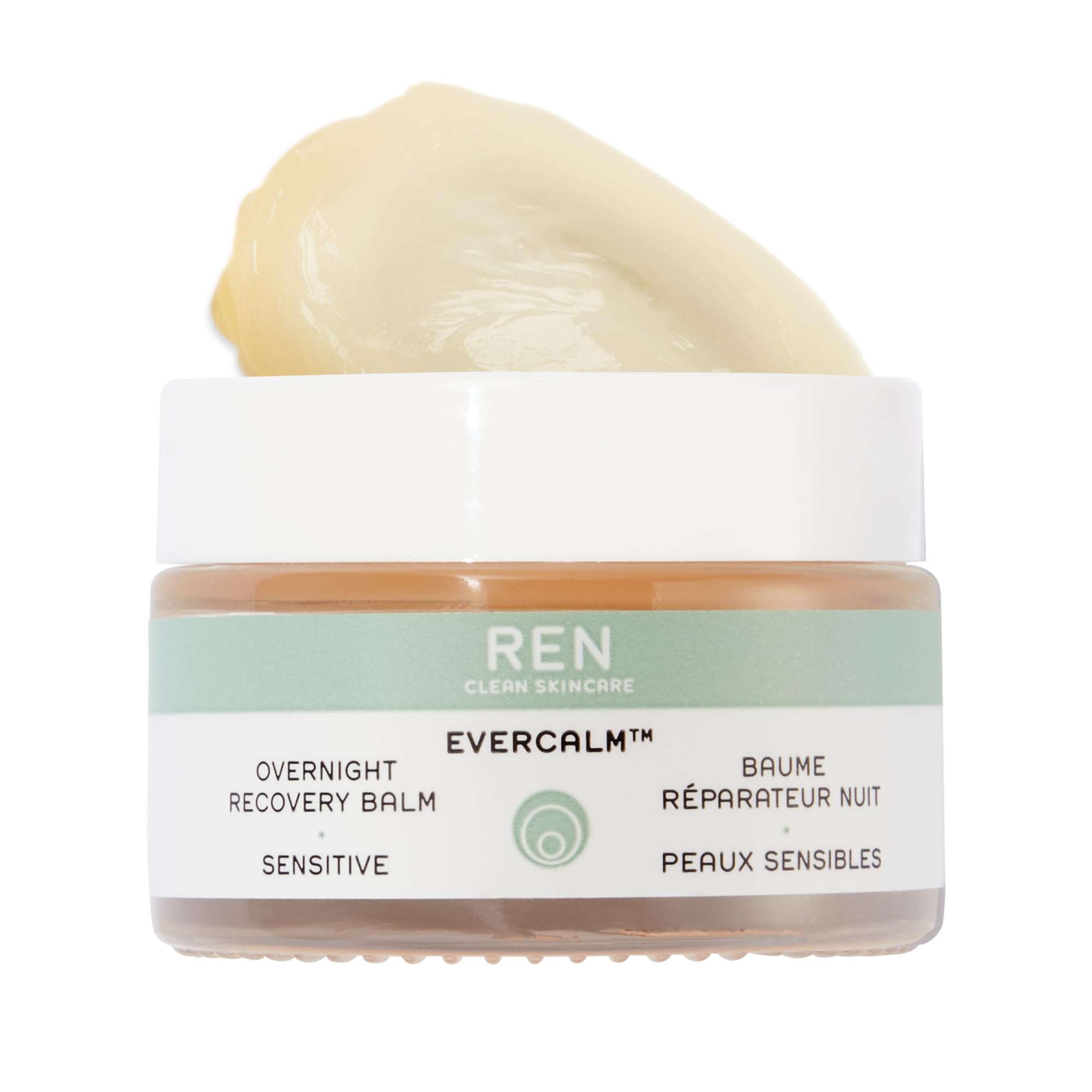 REN Clean Skincare Overnight Recovery Balm - Facial Moisturizer Proven to Hydrate Skin with Olive, Sunflower, Linseed and Almond Borage Oils - Cruelty Free Calming Balm, 30 ml, (Pack of 1)