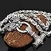 VikingsBrand Handmade King's Stainless Steel Wolf Head Necklace With Huge Thor's Hammer