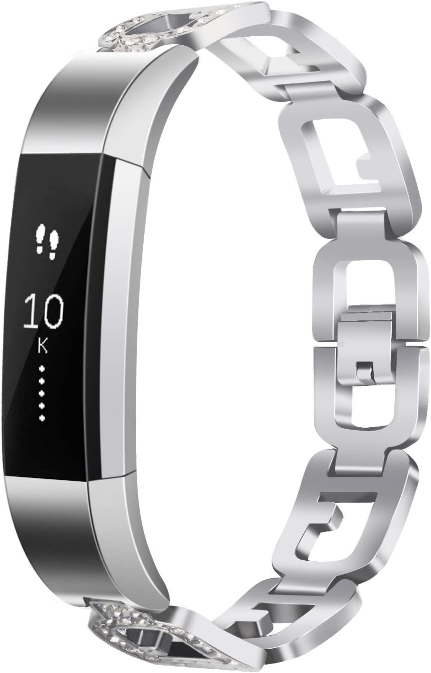 For Fitbit Alta HR and Alta Bands Metal,CreateGreat Replacement Accessory Bracelet Band for Fitbit Alta HR/Fitbit Alta Bands/Fitbit Alta