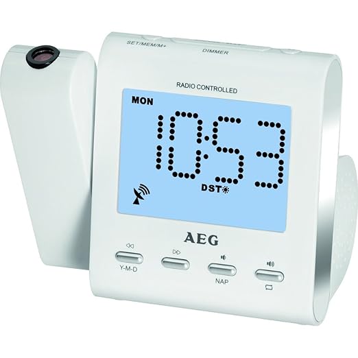 AEG Despertador Proyector MRC4122 Blanco - Vendedores Amazon ...