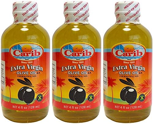 Carib Extra Virgin Olive Oil 4oz (120 mL) Pack of 3