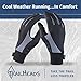 TrailHeads Running Gloves | Lightweight Gloves with Touchscreen Fingers - Black/Grey (Medium)