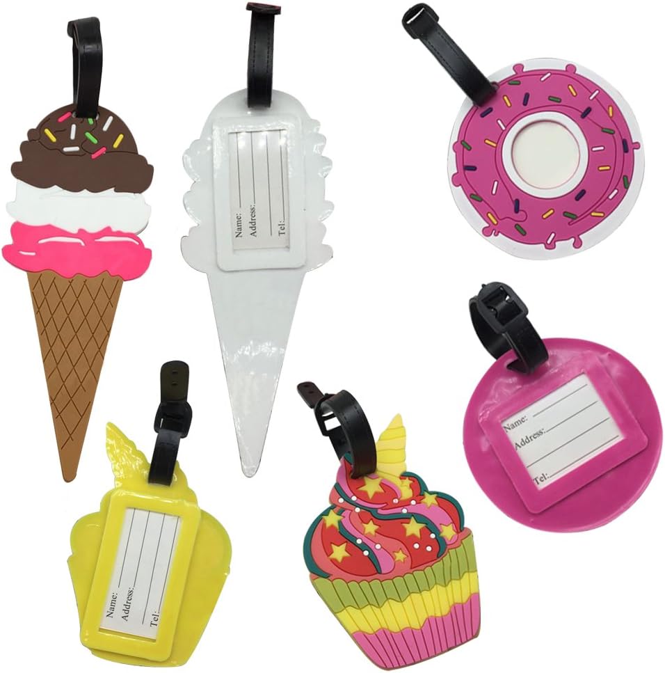 Luggage Tags for Kids Suitcase Luggage Labels PVC with Cartoon - Image 5