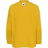 Pearsox Mesh Polyester Hockey Jersey for Men's - Ice Hockey Athletic Plain Sports Jersey with Pullover Closure, Long Sleeves