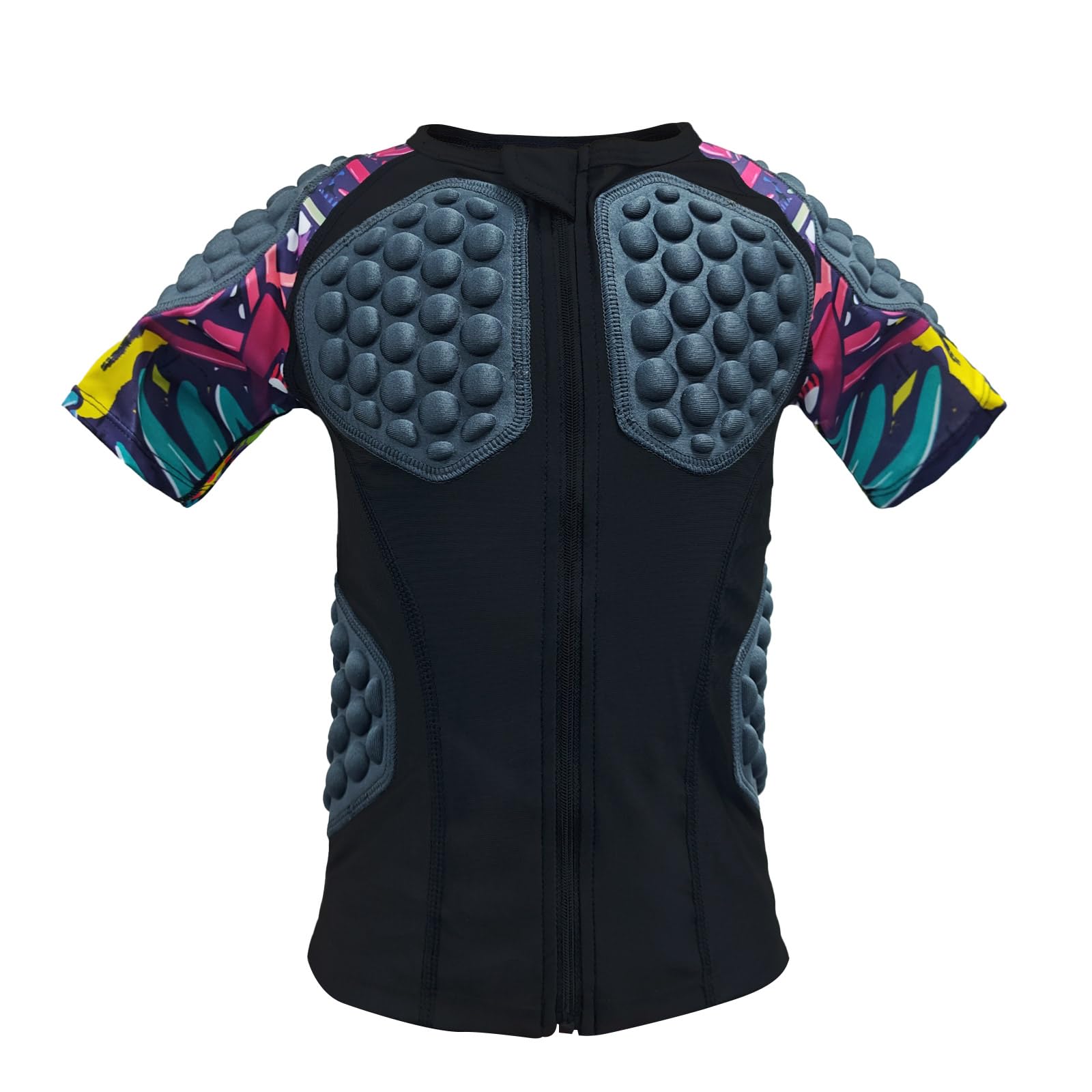 Topeter Compression Padded Shirt Girls Softball Heart Guard Sternum Protection Shirts for Baseball, Basketball, Soccer (Pink YS)