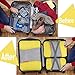 Gonex 6 Set Travel Packing Cubes, Luggage Packing Organizer Set for Bag & Suitcase With Laundry Bag Yellow
