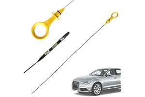 Engine Oil Level Dipstick for Audi Q5 2011-2015 2.0T Passat B6 06J115611F Petrol Indicator With Yellow Handle - Automotive Re