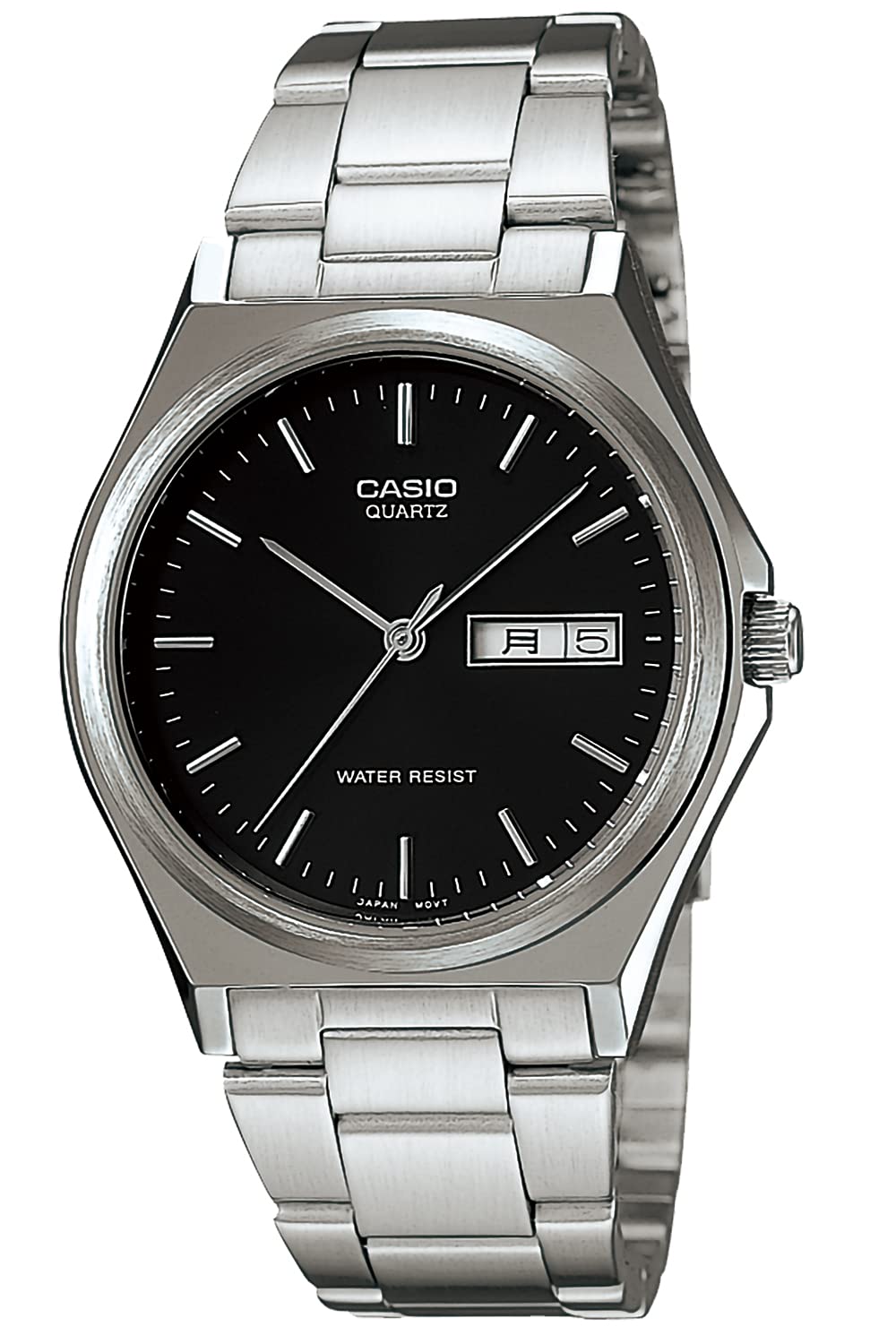 CASIO(カシオ) Watch, Collection, Analog Metal, Genuine Japan, Black (Date/Day), Newest model