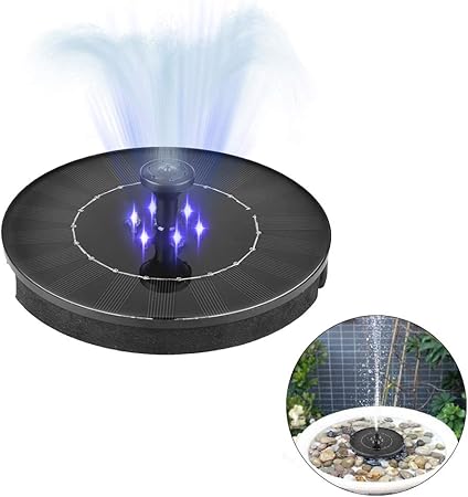 Sdgdfxchn Springbrunnen Solar Garten 2 4w Mini Led Wasserdichte Solar Teich Panel Brunnenpumpen Outdoor Mit Power Speicherfunktion Fur Teich Garten Hohe Wasserspruhhohe 500 Mah Batterie Amazon De Garten