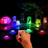 Anziner 2 Pack Submersible LED Lights RGB 16 Colors Waterproof IP68 Remote view 2