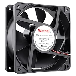 Wathai 120x120x38mm 120mm 24V 2Pin Brushless DC