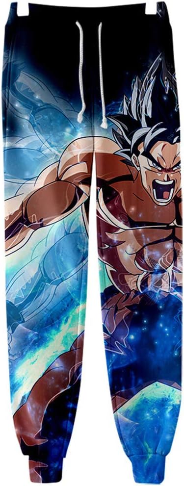 Fbestfan Men Women 3D Digital Print Graphric Cool Joggers Casual Pants Sports Sweatpants Dragon Ball Z Goku Super Saiyan