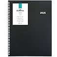 WallDeca 2025 Planner 8.5 x 11, Annual Weekly & Monthly Planner, Jan 2025 - Dec 2025 | Flexible Cover, Notes Pages, Twin-Wire Binding (2025 (8.5 x 11-Inch))
