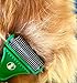 Dematting Tool for Dogs and Cats | Double Sided Pet Grooming Rake Brush with Small Blades | Mat Remover Comb for Knots, Tangles and Mats | Undercoat Shedding Brushes for Long Fur Hair Pets