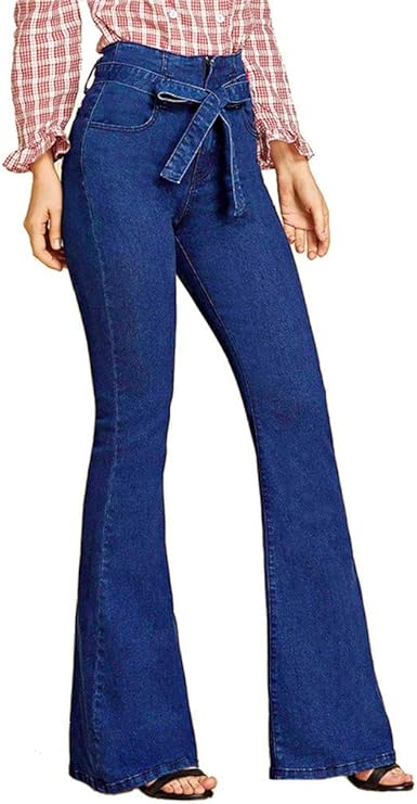 high waisted hippie jeans