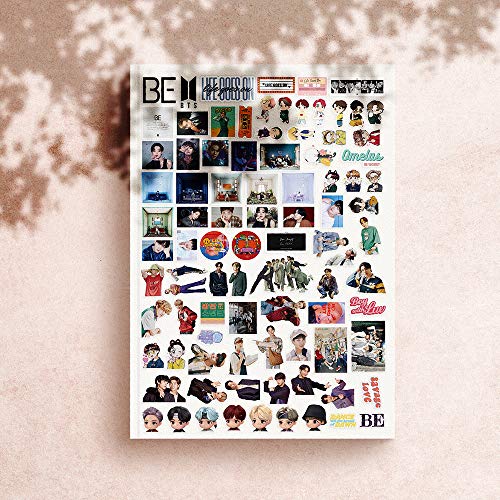 Kpop Bangtan Boys BE Stickers 76Pcs Bangtan Boys BE Album Sticker Pack Cute Bangtan Boys Merch Photo Stickers Bangtan Boys Kpop Stickers Set for Army Fans - Image 8