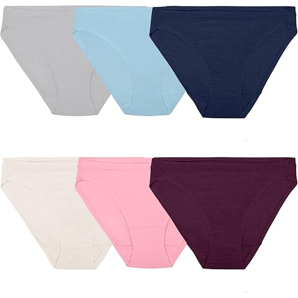 Fruit of the Loom Women's Boyshort Panties - 6 Pack 6DBSBS2