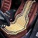 Zone Tech Beaded Seat Cover for Cars Cooling, Massage Cushion, Car Seat Natural Wooden Beads for Semi Truck, Trailer, Car, Two-Tone, Double Strung(1-Pack)