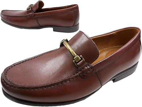 clarks mens leather loafers
