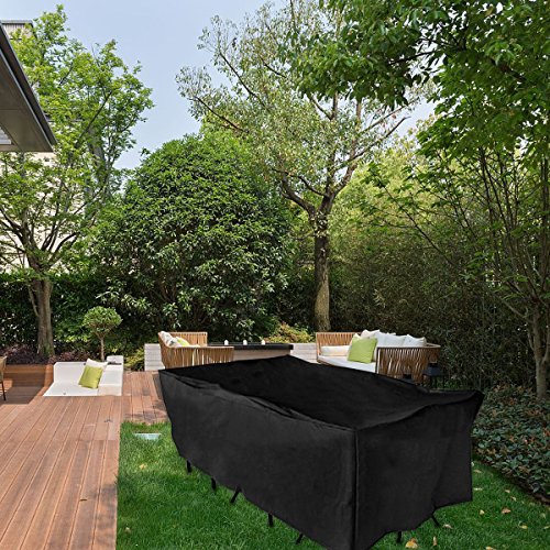 image for GEMITTO Patio Furniture Set Cover, Heavy Duty Outdoor Table Sofa Chair