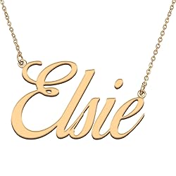 HUAN XUN Customized Custom Simple Any Name Necklace