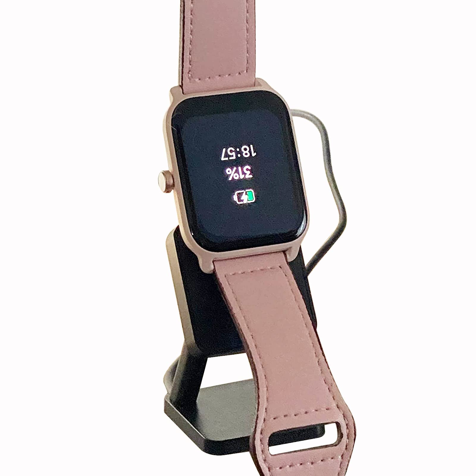 for IDW13 watch Charger Stand, Charging Stand Desk Holder Charging Dock Station Compatible with TOOBUR IDW13, Woneligo, AITAFY, VRPEFIT, Konitee, IFOLO, Gydom, Faweio for IDW13 Smart Watch (Black)