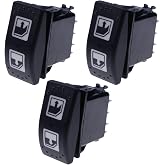 Demfec 3 PCS Power Window Switch Left Driver Side 710004979 705800048 | Compatible with Can-Am Can-Am Defender HD8 DH10 2016-2020 Defender Max HD8 2018 Max HD10 2018-2020