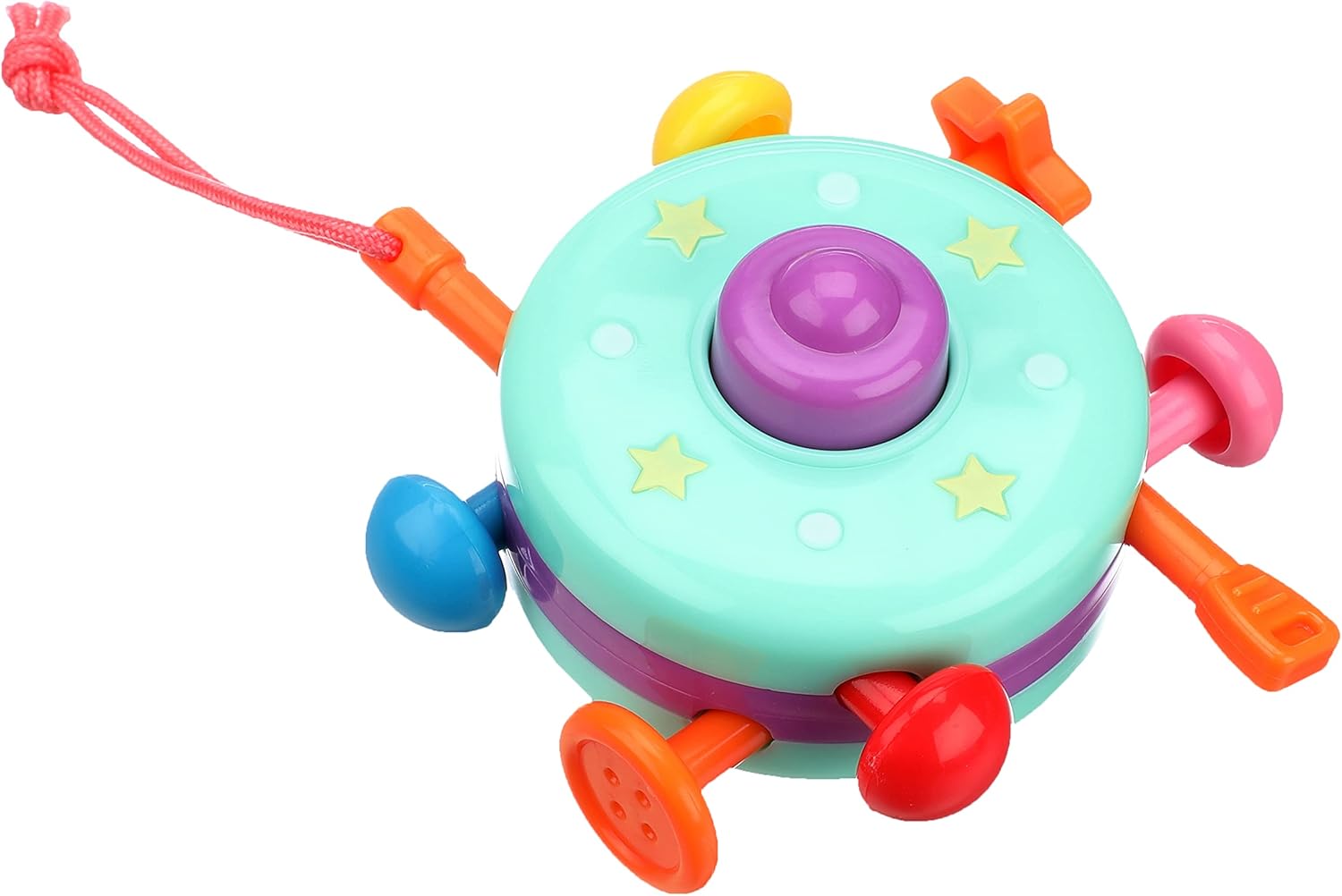 Amazon ノンキャラ良品 10コの指先遊びで脳の体操 引っぱりボタン がらがら ラトル おもちゃ