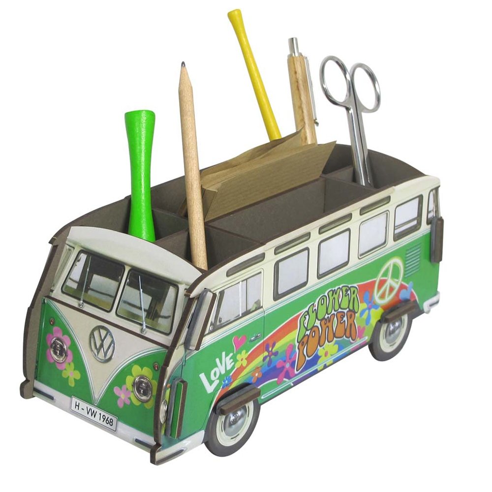 Werkhaus we2007 Pencil Holder with vw Camper Van Design Hippie