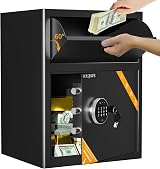 WASJOYE 70L Depository Drop Safe with Digital Keypad Anti Theft Alarm view 1