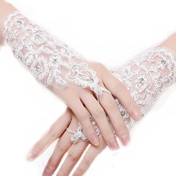 Wedding gloves amazon Clearance