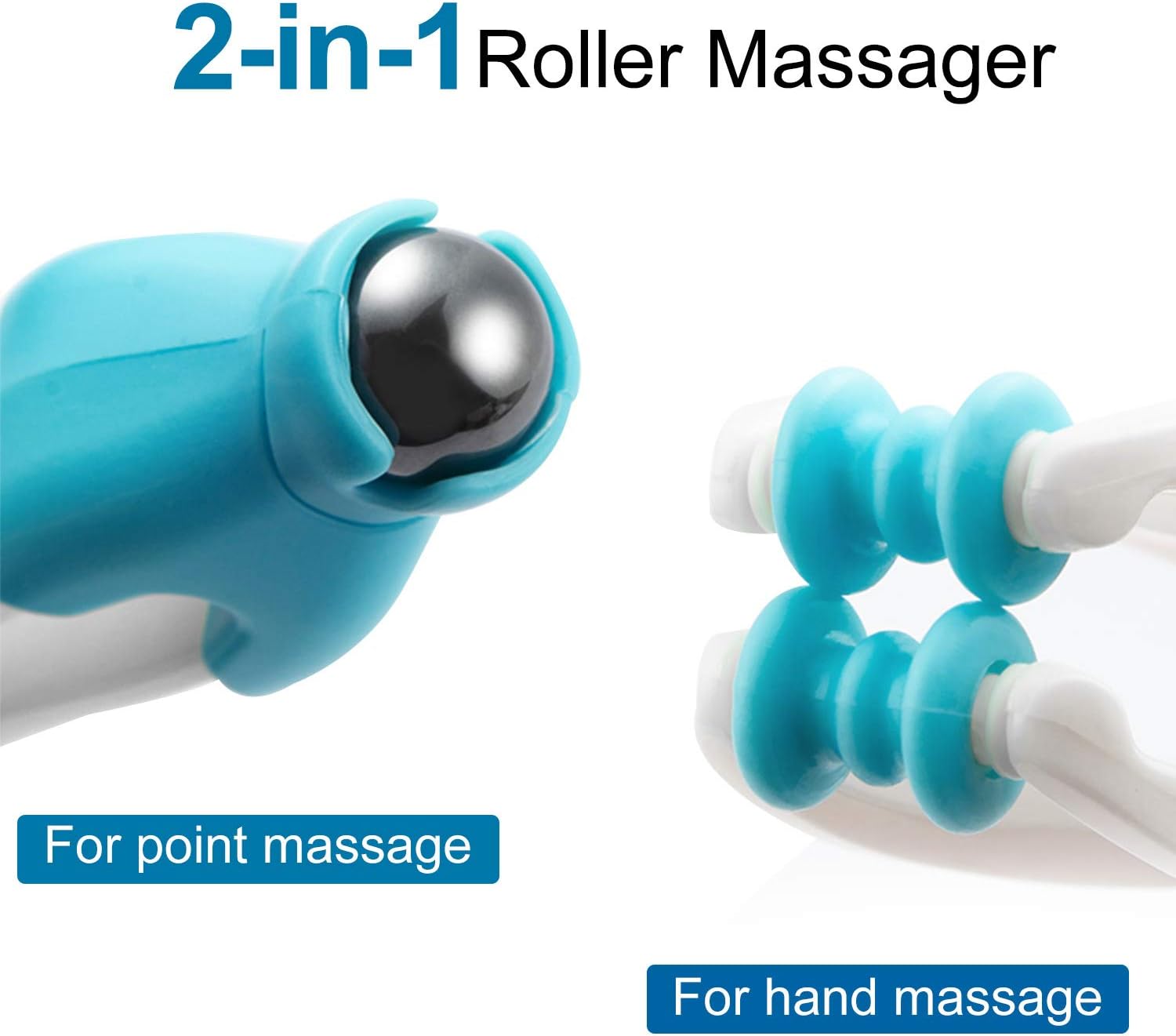 Kimihome Thumb Massager, 2-in-1 Finger Roller Massager, 2 Pieces of Self Massage Tools and Thumb Savers, Dual-Sided Hand Massage Roller Tool for Stress and Hand Pain Relief: Health & Personal Care
