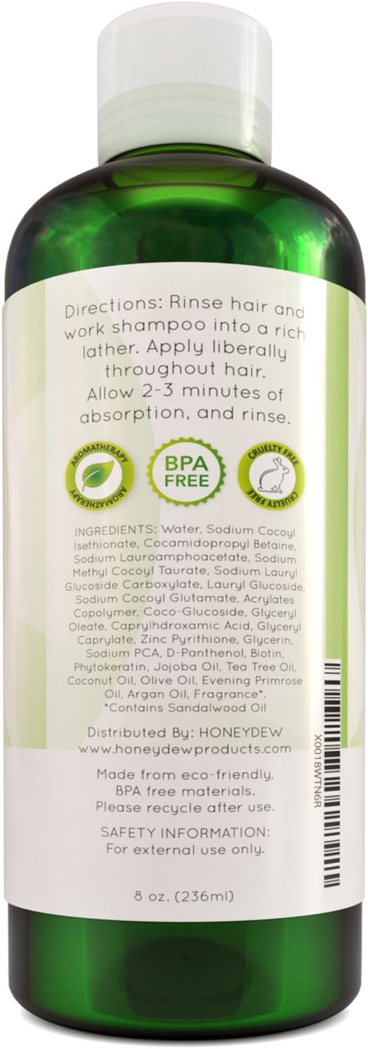 Natural Hair Loss Shampoo for Men and Women with Biotin for Hair Growth – DHT Blocker for Thicker Hair Volume – Sulfate Free Volumizing Shampoo – Color Treated Hair Care for Thinning Hair – 8 oz: Health & Personal Care
