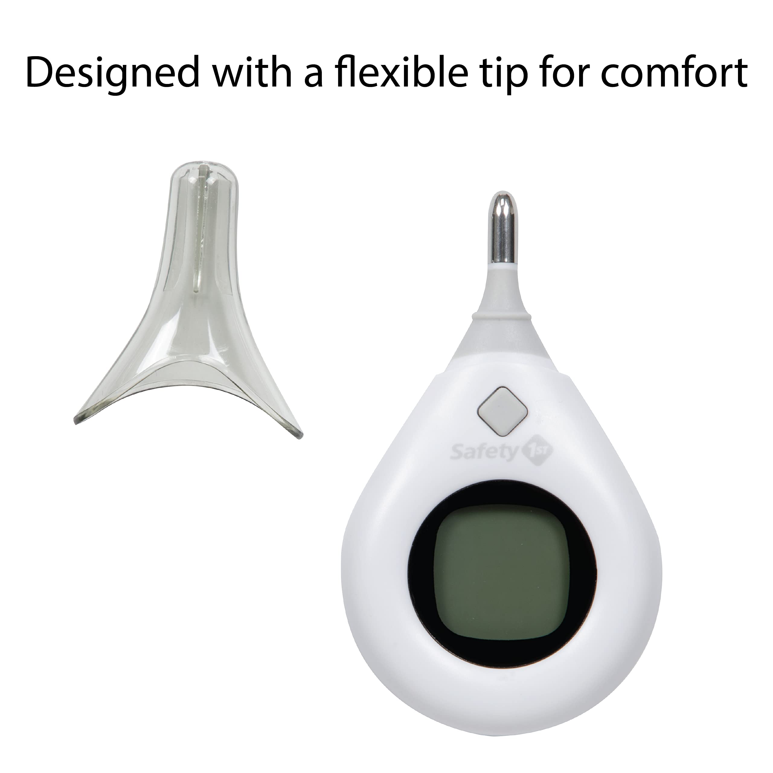 Safety 1st 5 Second Read Rectal Thermometer, Quick, Accurate Reading in just 5 Seconds, Grey