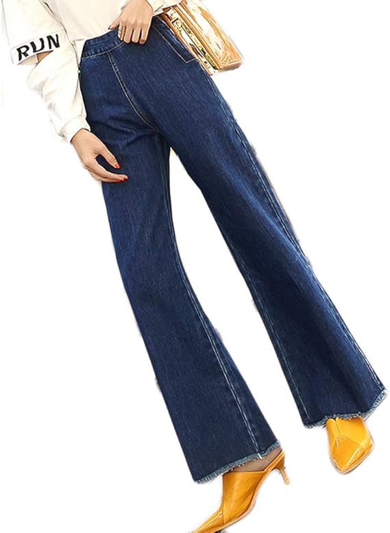 Amazon ズボン レディースジーンズ 春 あき 新しい 韓国語版 広い足 ジーンズ 女性 ワイルド 学生 Bf 緩い 広い足 パンツ デニムレギンス ルームパンツ レディース ワイド ジーンズ 通販