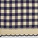 Buffalo Check Tier Pair Window Curtain Set - 58 Inch Width, 24 Inch Length - Navy & Ivory Plaid Drapes - Light Filtering Drapes for Kitchen, Bedroom, Living & Dining Room by Achim Home Decor