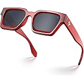 VISOONE Fashion 100% UV400 Protection Rectangle TR90 Y2K Sunglasses Accessories for Women Men RIVER