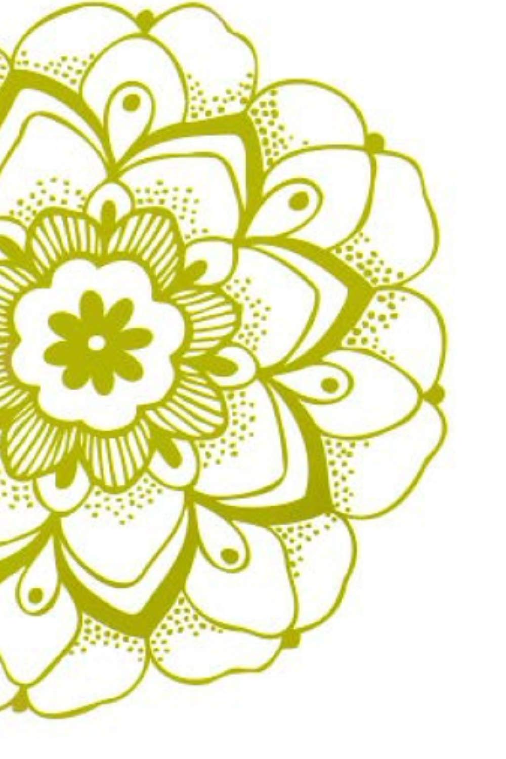 Floral Mandala Notebook: 6 x 9 Lined Journal – Composition Notebook – Soft Cover Writer’s Journal – Lime Green Floral Soft Cover - Fun Composition Notebook