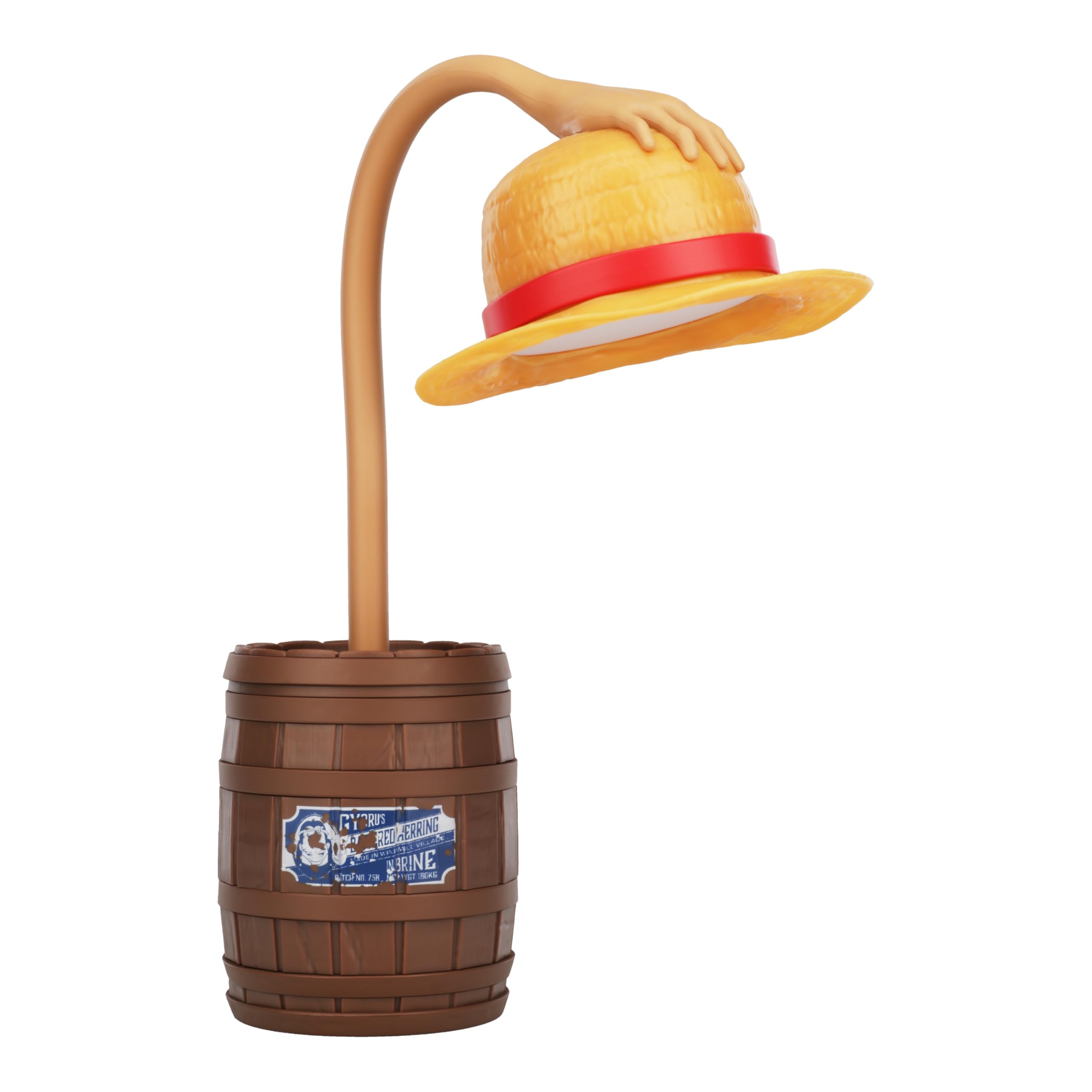 Photo 1 of Paladone One Piece Straw Hat Posable Desk Light, Officially Licensed Anime Bendable Lamp for Pop Culture Fans, Bedroom, Home, Office