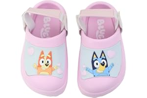 Bluey Boys & Girls Clogs Kids Slip On Beach Water Shoes with Adjustable Strap