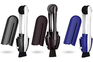 SYMPEEPS Eye Glasses Cleaner (3pc), Portable Carbon Eyeglass Cleaner, Microfiber Spectacles Mini Sunglasses Brush Soft Brush Cleaning Tool for Lens