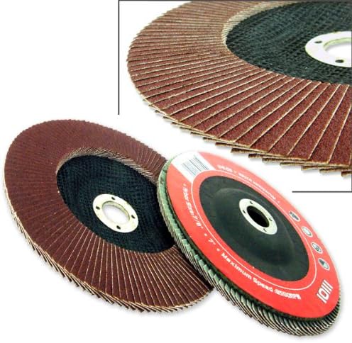 30 Angle Grinder Flap Discs 4-1 2" Flat 80 Grit Light Grinding