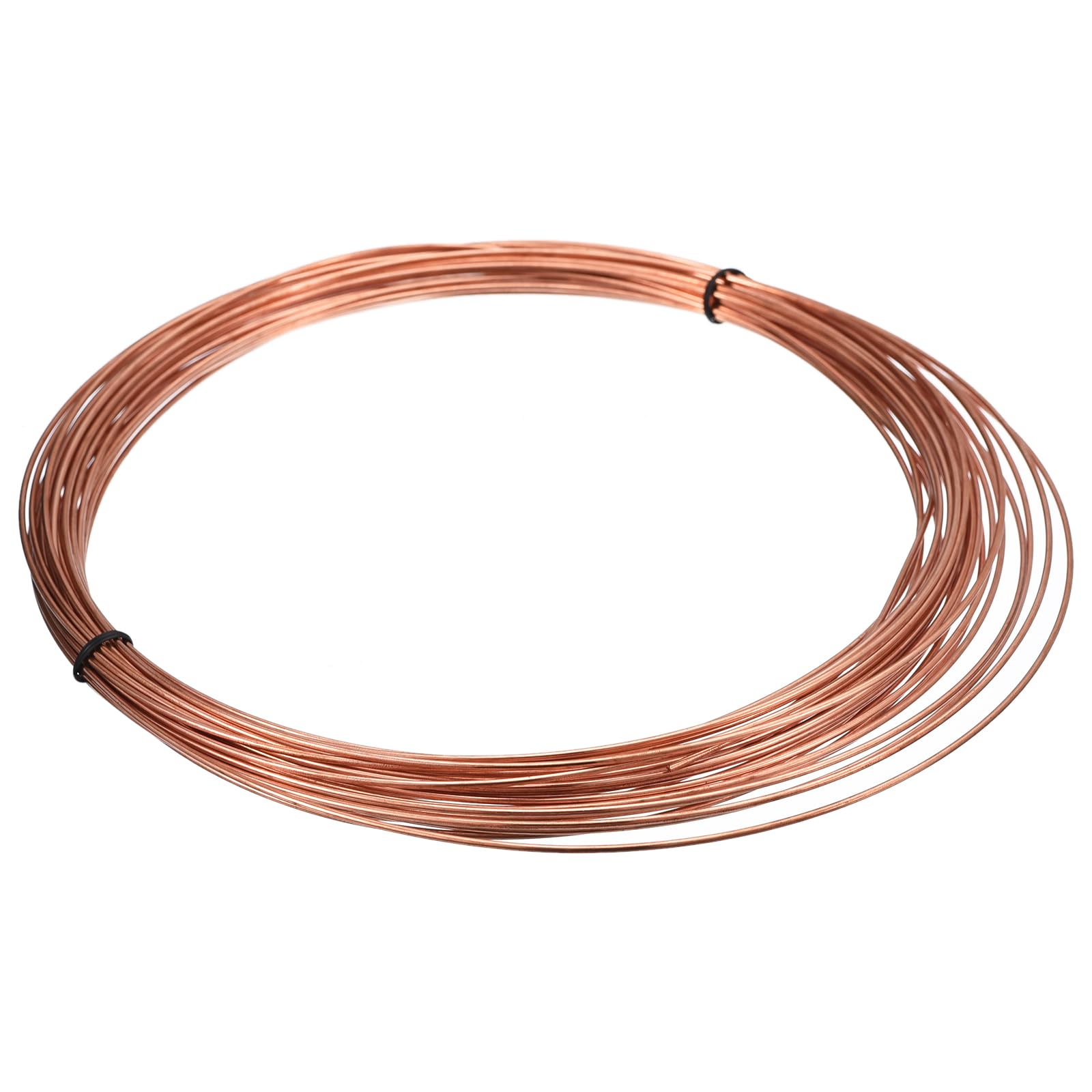 uxcell 99.9% Soft Copper Wire(17 Gauge, 49 FT), 0.35 Pound Spool Pure Copper Wire for Jewelry Making, Craft, Decorations