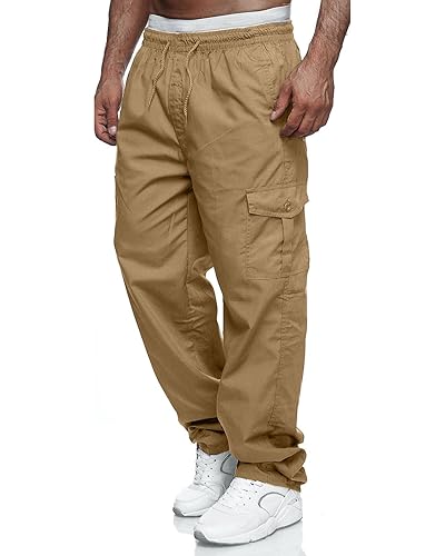 Men's Cargo Pants Relaxed Fit Sport Pants Jogger Sweatpants