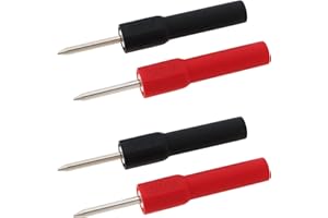 Be In Your Mind 4pcs Test Probe 2mm Probe to 4mm Banana Female Socket 30V/10A Suitable for Multimeters Oscilloscopes
