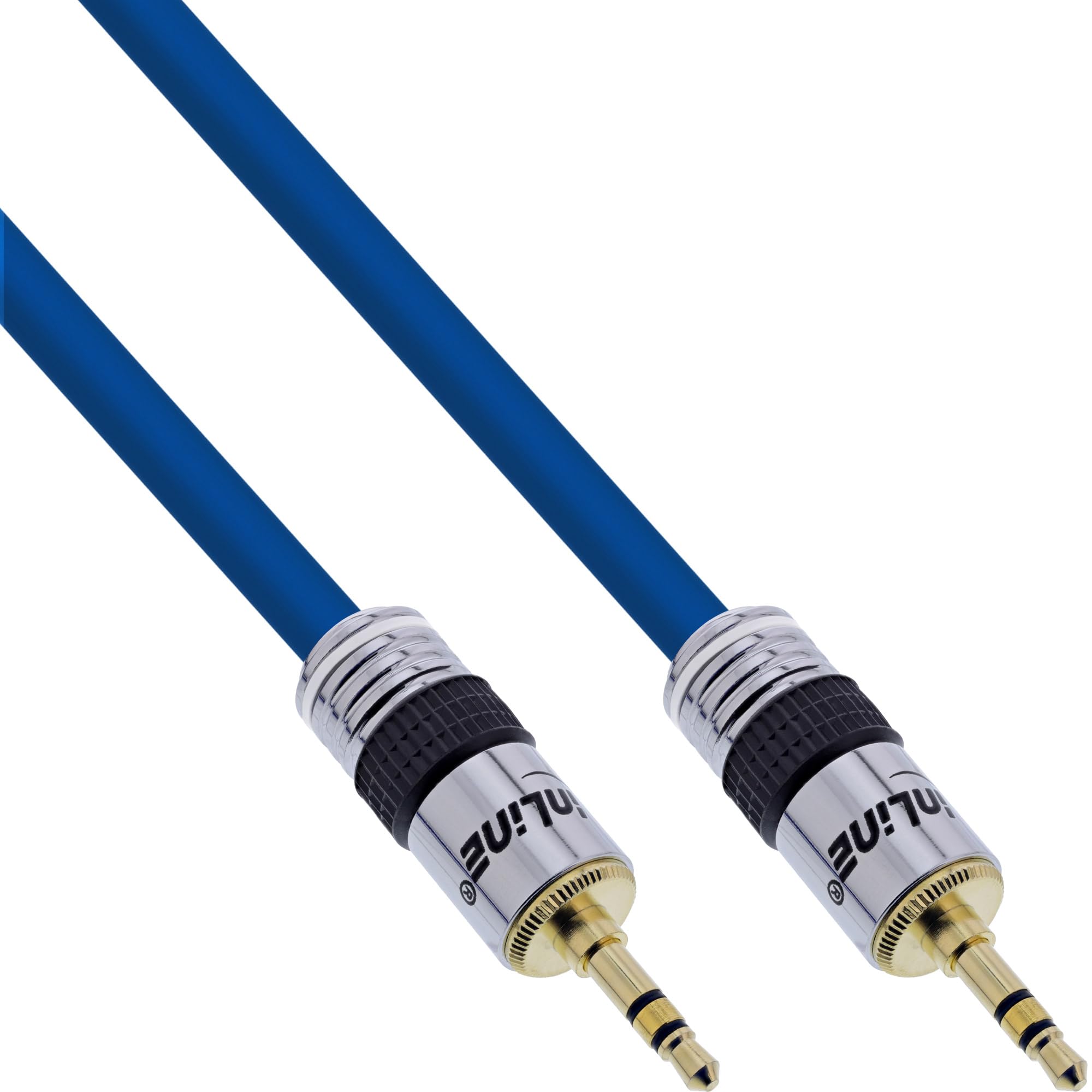 InLine Audio Jack Cable 5 m Quality 3.5 mm Male/Male Connectors/Gold-Plated Contacts/Double Shielded/5 M