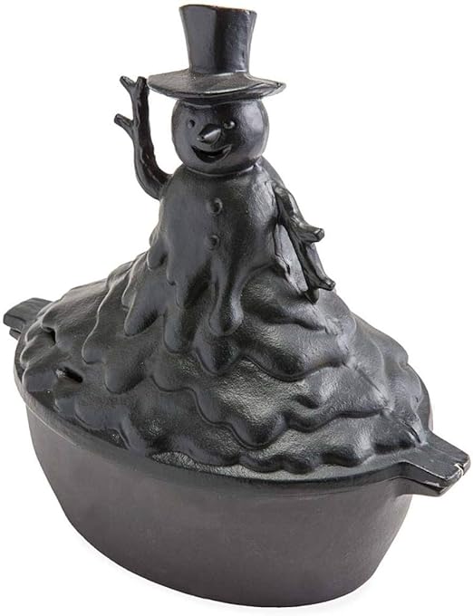 Amazon Com Plow Hearth Melting Snowman Cast Iron Wood Stove