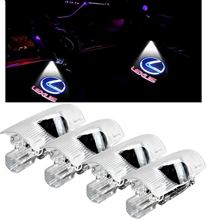 Amazon Minile レクサス車用ドアランプ カーテシランプ ロゴ 4個セット 工具付 ドアウェルカムライト カーテシライト Ledロゴ投影 Ls Es Is Lx Rx Gs Ux Nxシリーズ カーテシ 交換タイプパーツ For レクサス Blue カーテシーランプ 車 バイク
